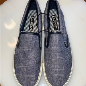 Express Men's Denim Blue Loafers
